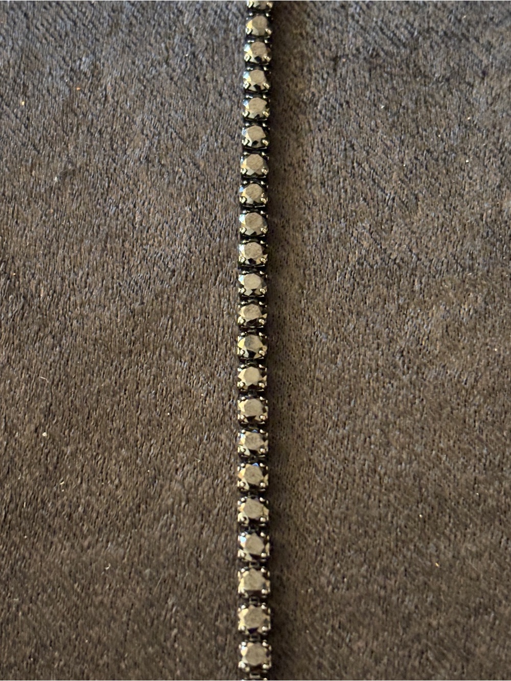 4mm Black Tone Tennis CZ Bracelet 7 1/2in. - Picture 8 of 15